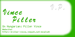 vince piller business card